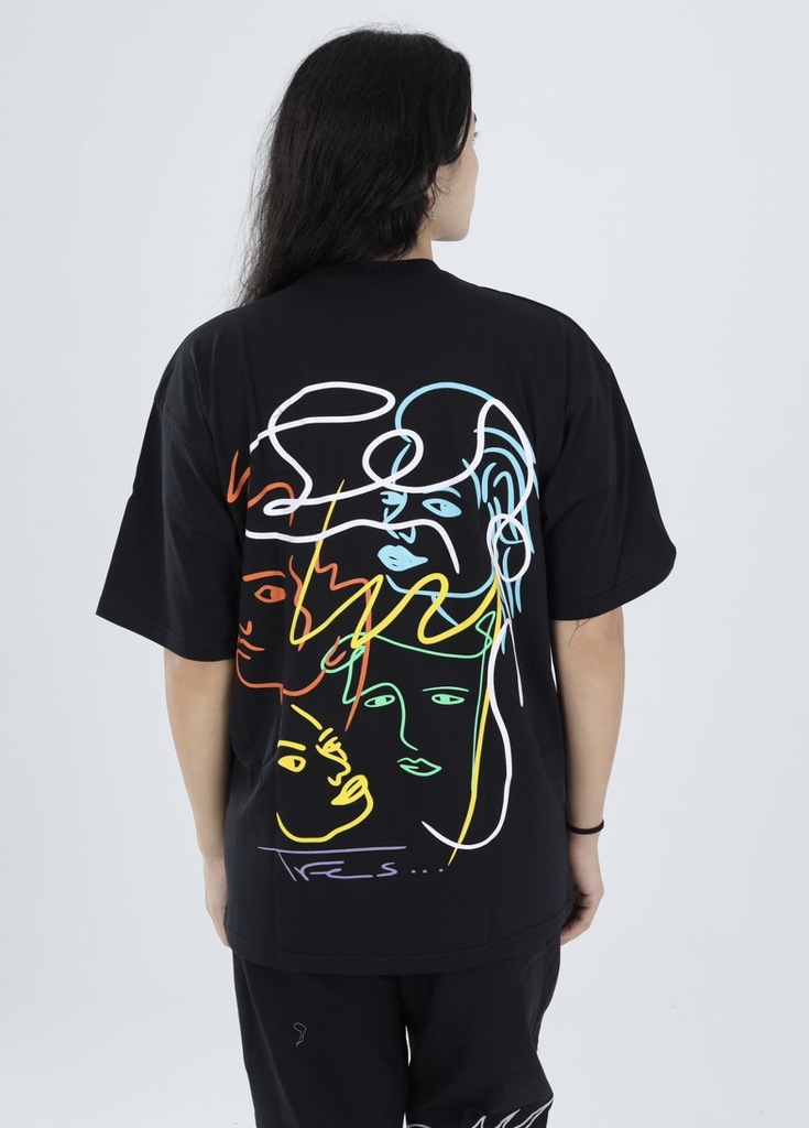 Tres Painted faces Tee